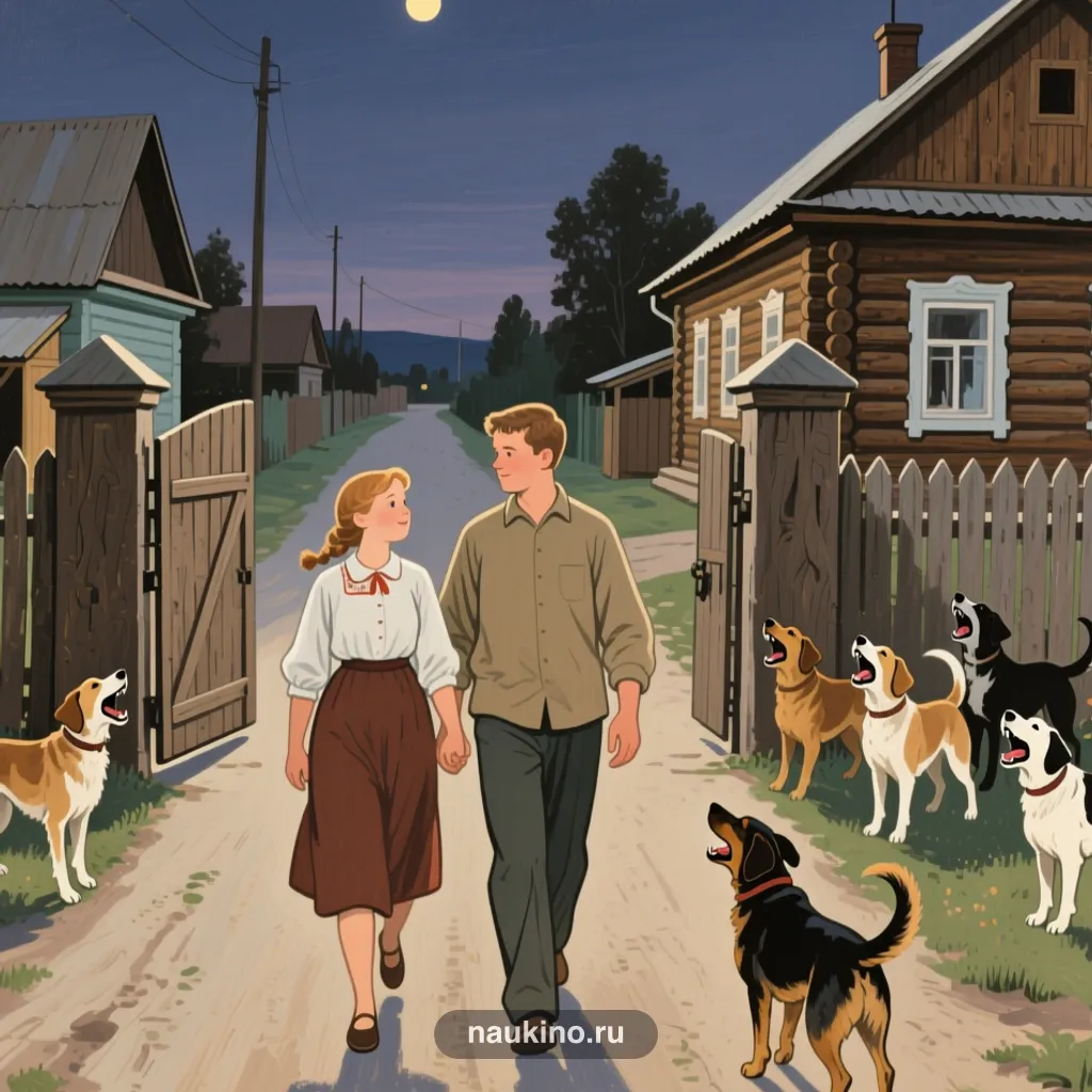 Рисунок к басне «Прохожие и Собаки»