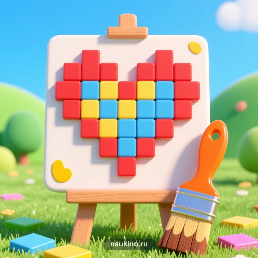 Логотип игры «Пиксель-художник»