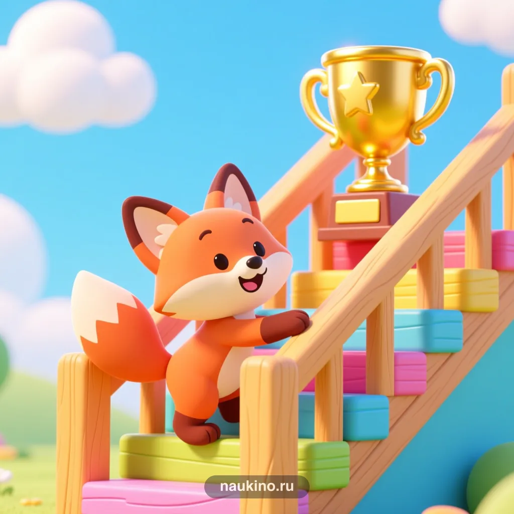 Логотип игры «Строим лестницу»