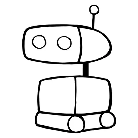 Раскраска «Роботы»