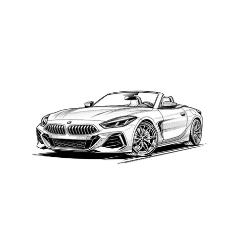 Раскраска «БМВ Z4 M40i Родстер»