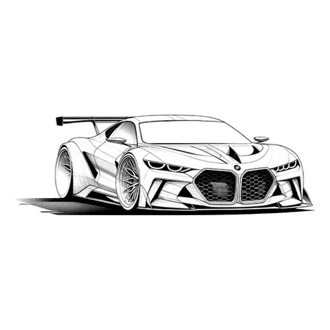 Раскраска «BMW M1 Hommage»