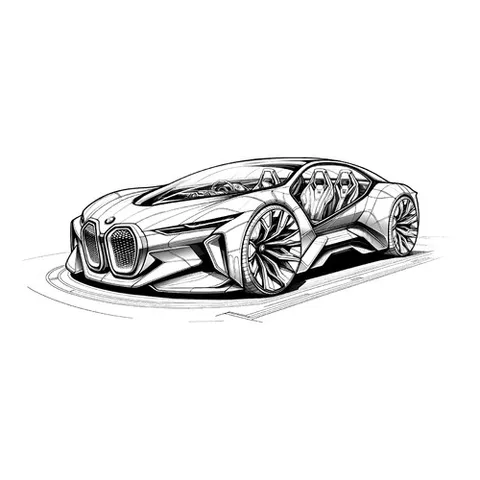 Раскраска «BMW Vision EfficientDynamics»