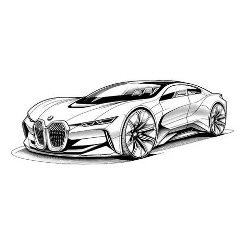 Раскраска «BMW Vision Next 100 Concept»