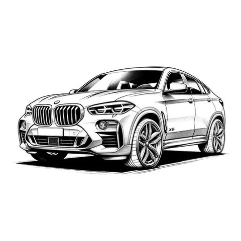 Раскраска «Гибридный БМВ X6 (E72)»
