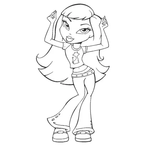 Раскраска «Танец Bratz»