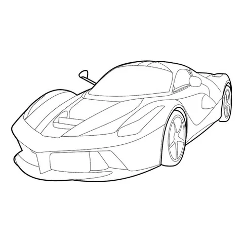 Раскраска «Феррари LaFerrari F150»