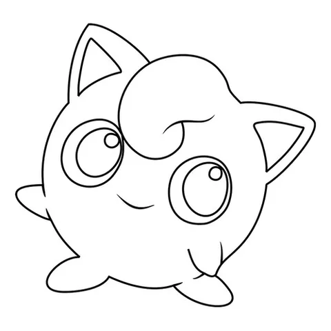 Раскраска «Покемон Джигглипафф #0039»