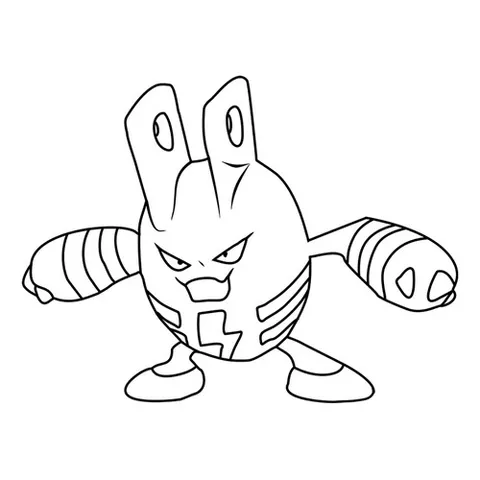 Раскраска «Покемон Элекид #0239»