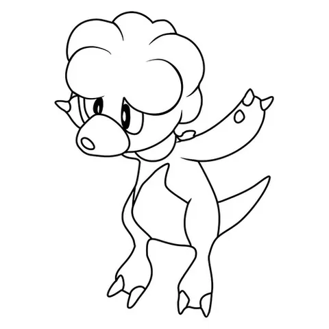 Раскраска «Покемон Магби #0240»