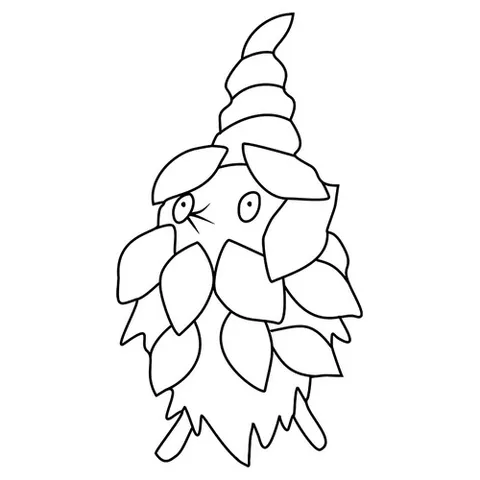 Раскраска «Покемон Бурми #0412»