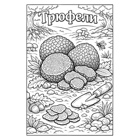 Раскраска «Трюфели»