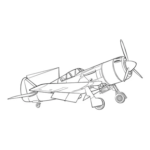 Раскраска «Истребитель Ла-9»