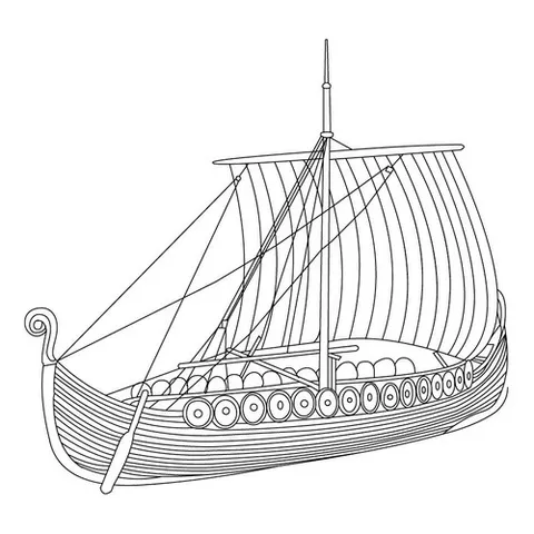 Раскраска «Галера»