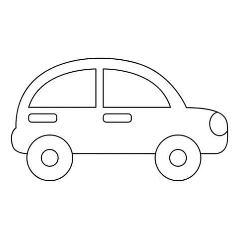 Раскраска «Автомобильчик для малышей»