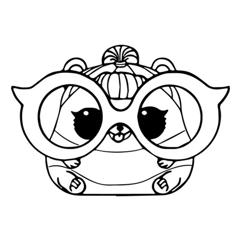 Раскраска «ЛОЛ питомец Хомячок»