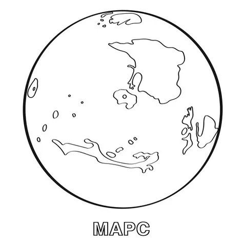 Раскраска «Планета Марс»