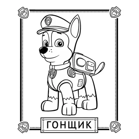 Раскраска «Гонщик»