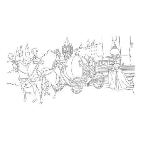 Раскраска «Золушка-принцесса Диснея»