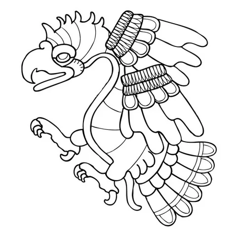 Раскраска «Сказочный орел»