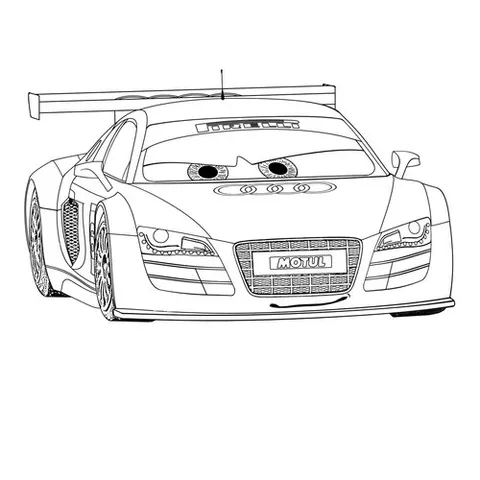 Раскраска «Тачка Audi»