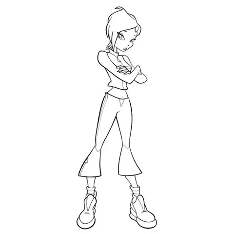 Раскраска «Текна обиделась»