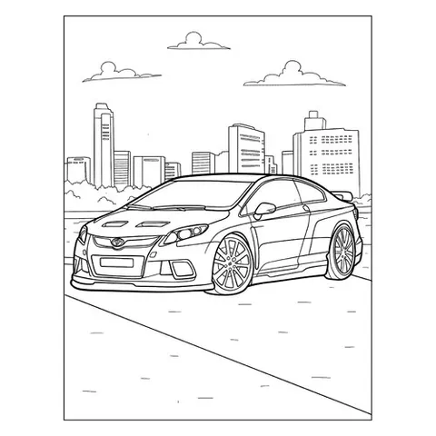 Раскраска «Тойота Целика GT»